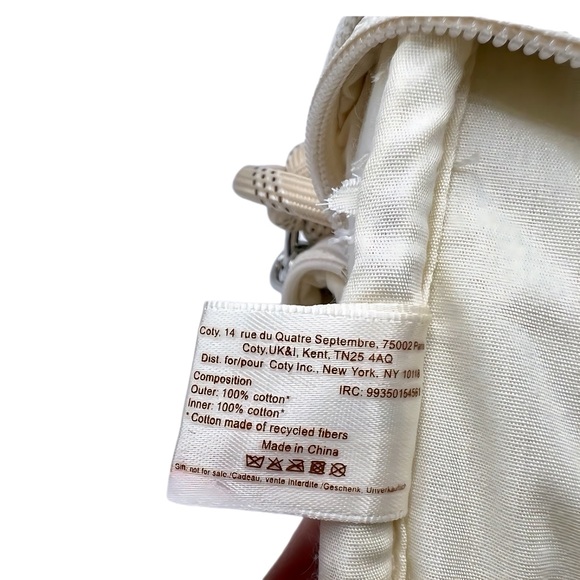 New Burberry Canvas Zip Top Handle Bag Removable Strap Neutral White GWP VIP - Picture 12 of 16